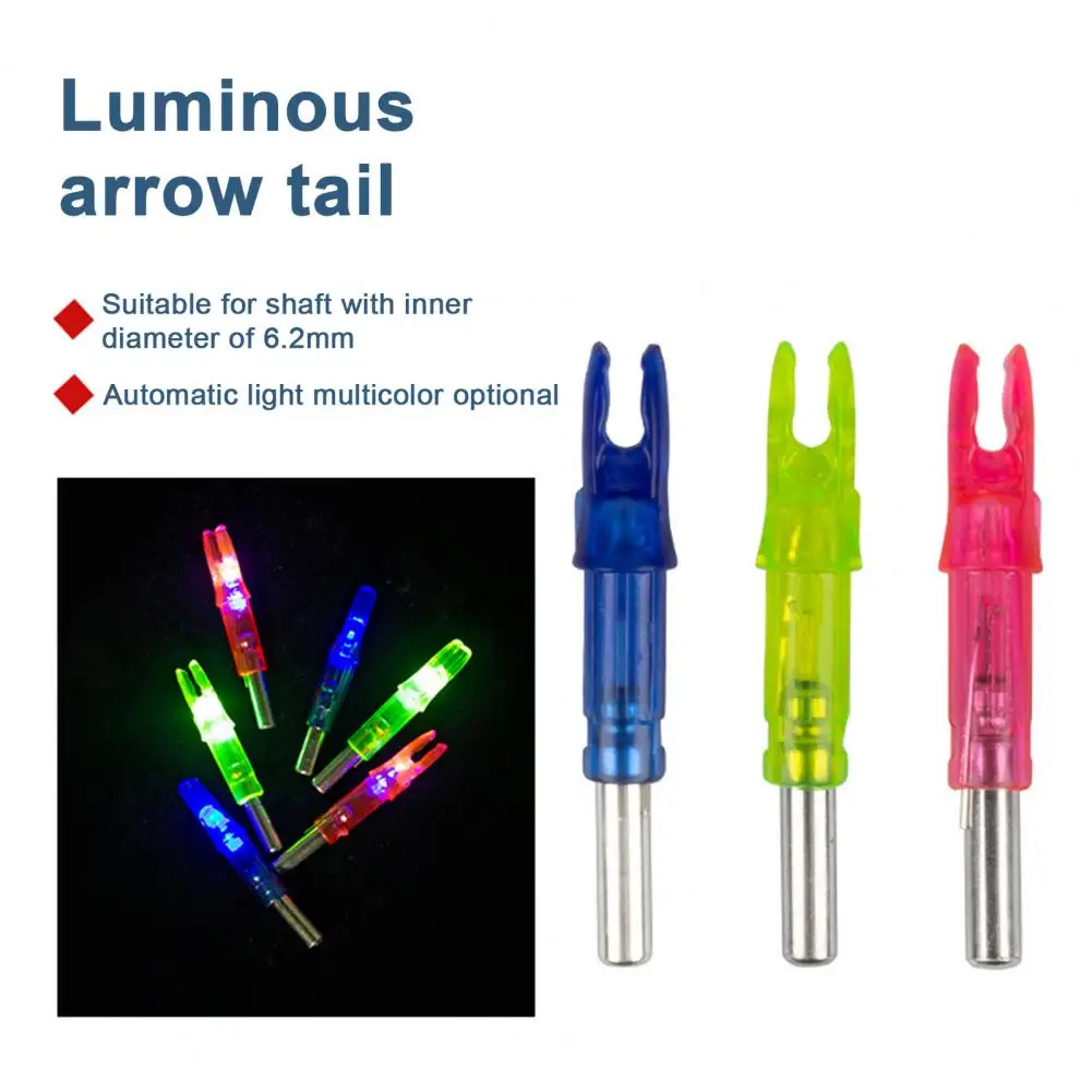 

4 шт. ультра-яркие светящиеся наконечники для стрел, универсальные подходят для стрел, стрельбы из лука, охоты, светящиеся наконечники, аксессуары 04,은حة크