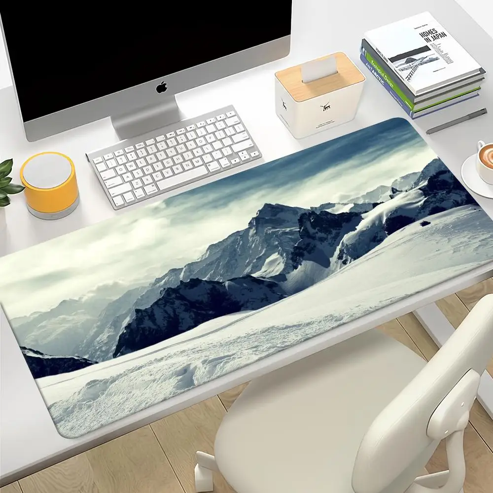 Mouse Pad Gamer Computer New Custom Home Keyboard Pad Mouse Mat Desk Mats Laptop Carpet Anti-slip Mice Pad Forest Snow Scene