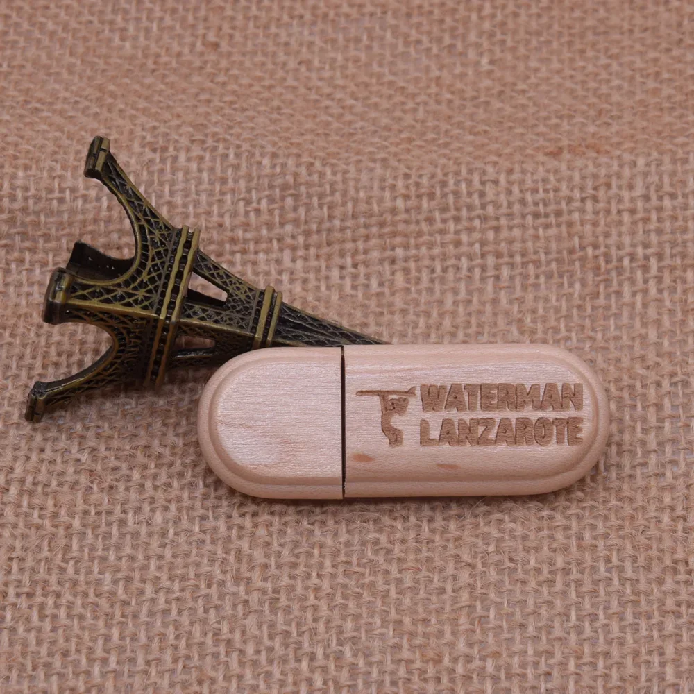 50pcs free logo wholesale wood high-speed USB flash drive 128gb 64gb32gb Usb stick memory drive for wedding photography gifts