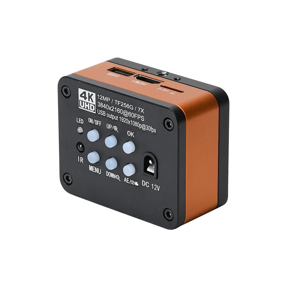 New Industrial 4K Video Microscopes Camera Digital Full Hd  for PCB Phone Repair Soldering Compatible with Windows/Mac/Linux