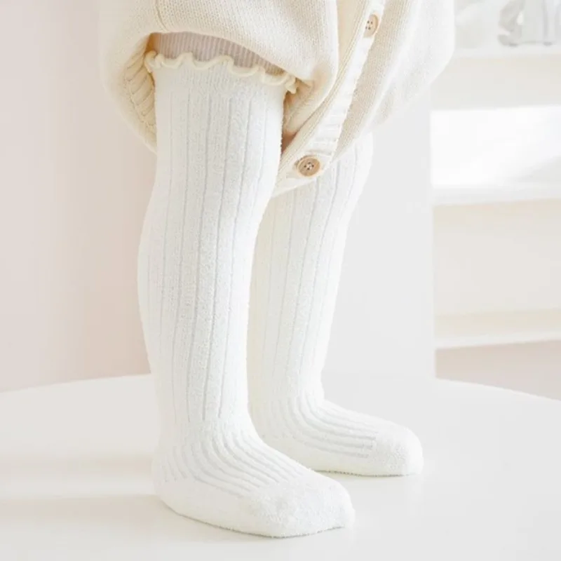 

Детские термоноски выше колена, осенне-зимние, на флисовой подкладке, эластичные, свободного кроя, для младенцев ​