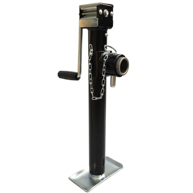 kj-7000lbs Side Crank Tubular Swivel Trailer Jack With Weld-on Pipe Mount Heavy Duty Trailer Jack Stands for caravan Trailer@
