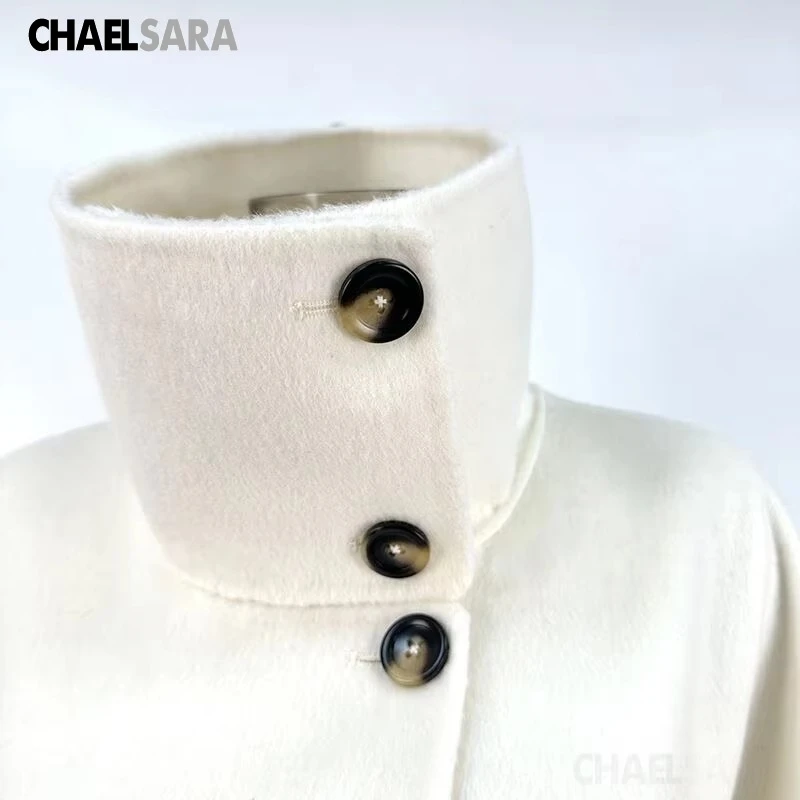 Women's Double-Sided Wool Coat - Long Loose Winter Overcoat