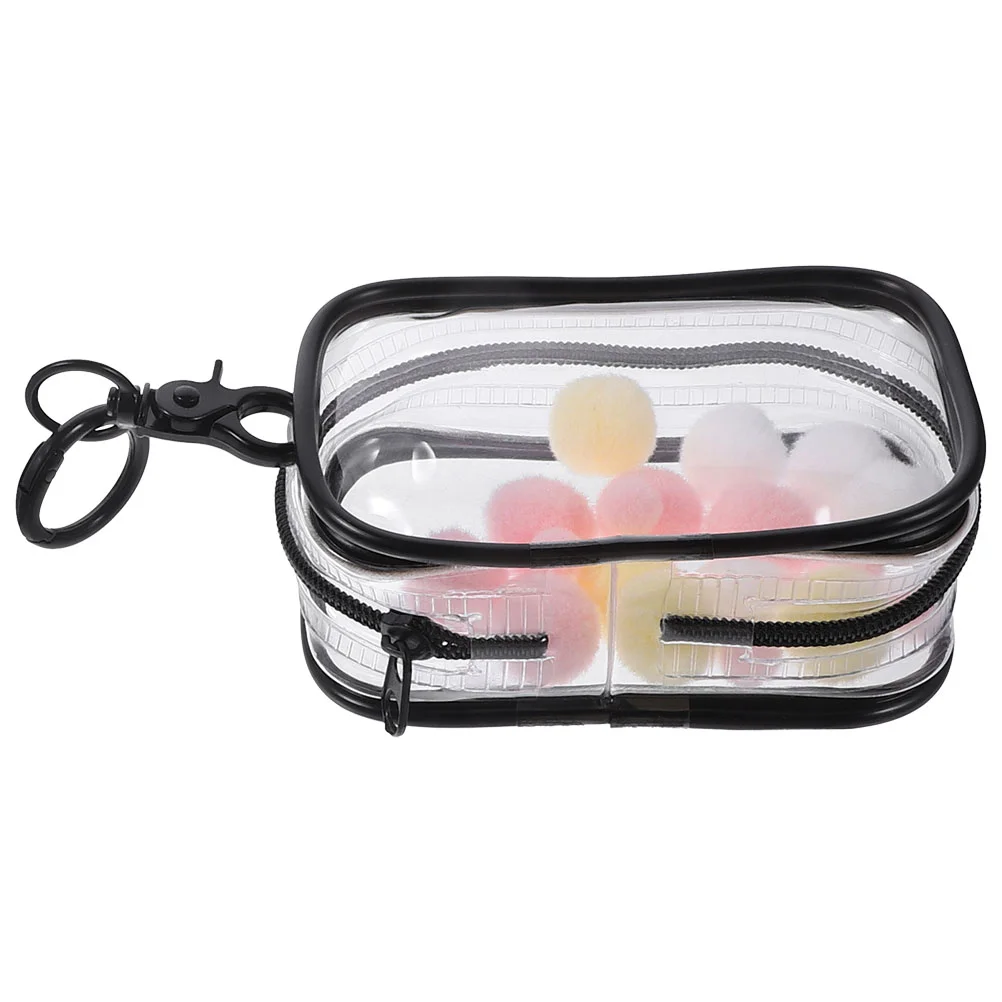 

Baby Accessories Show Bag Clear Zipper Pouches Portable Cute Black Pvc Travel Tote Bags