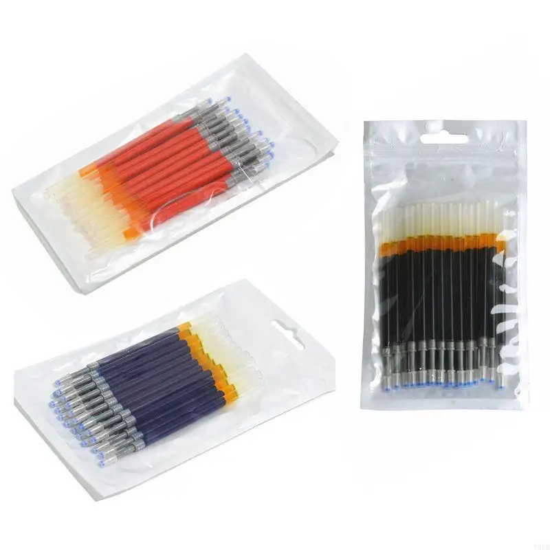 

Y5LB 20pcs Neutral Gel Pen Refill Black Blue Red 0.5mm Refills Office School Stationery Student Gift