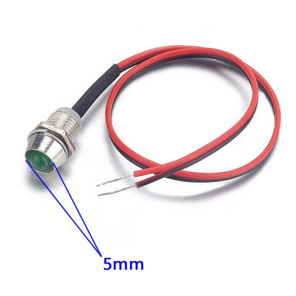 Car Parts Indicator Lights Accessories Direct Replacement Lighting Metal 10pcs Plastic 8mm For Car Truck Boat for durable