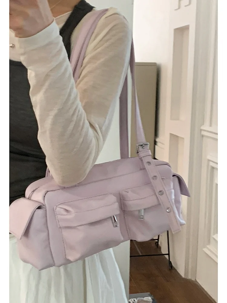 

New Faionable Underarm Bag for Women 2025 Trendy Large Capaci Bowling Bag Single oulder Strap Simple Design Casual Leisure