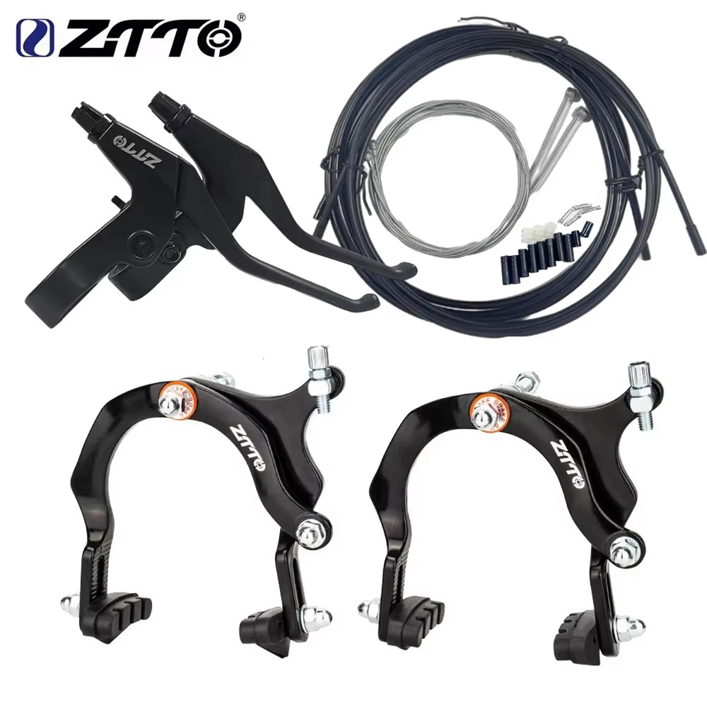 ZTTO Fahrradbremsen-Set: Langarm-Bremszangen, C-Bremsen, Seitenzug-Bremszangen mit Bremshebel und Bremszugkabel-Set