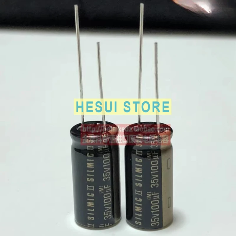 ELNA INA Audio Capacitor 35V100UF 10X20 RFS SILMICII Oxygen Free Copper Pin 100uF 35V