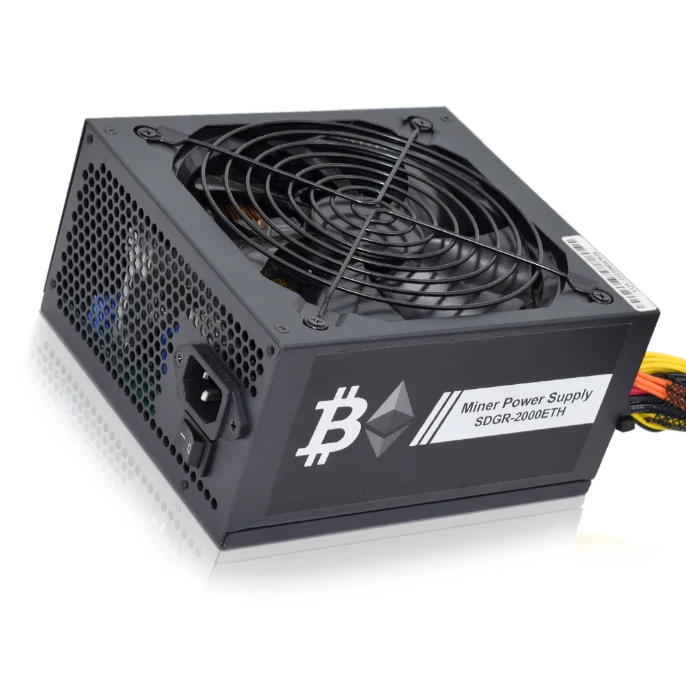 Imagem -03 - Fonte de Alimentação de Mineração Asic Bitcoin Novo Ouro Mais Etc Rvn Fonte de Alimentação Atx Máquina Suporte Gpu Cartões Psu 2000w