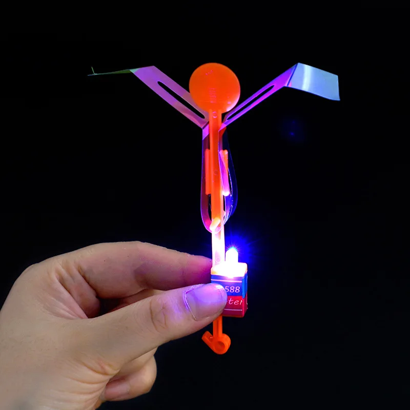 Glow Small Flying Arrows 2022 New Hot Sell Led Flash Dragonfly Catapult Rocket Children Toys