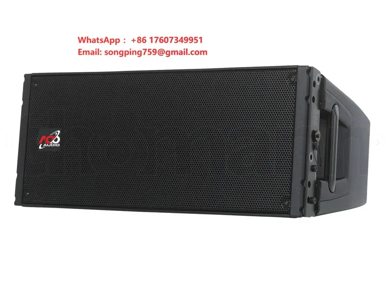 Built-In DSP Active Outdoor/Indoor Line Array Speaker with Neodymium Magnet Plastic Box 8 Ohm Impedance