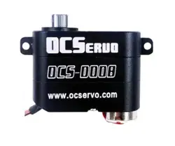 OCServo OCS-D008 A B– 7.4V 3.2kg.cm 7.7g 0.07S/60° Coreless Motor Micro Servo Metal Gear All CNC Case for airplane fixwing