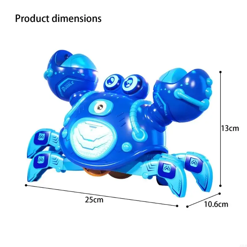 Vibrant LED Marine Creature Featuring Tunes And Auto Avoidance For Kids Entertainment A2UB