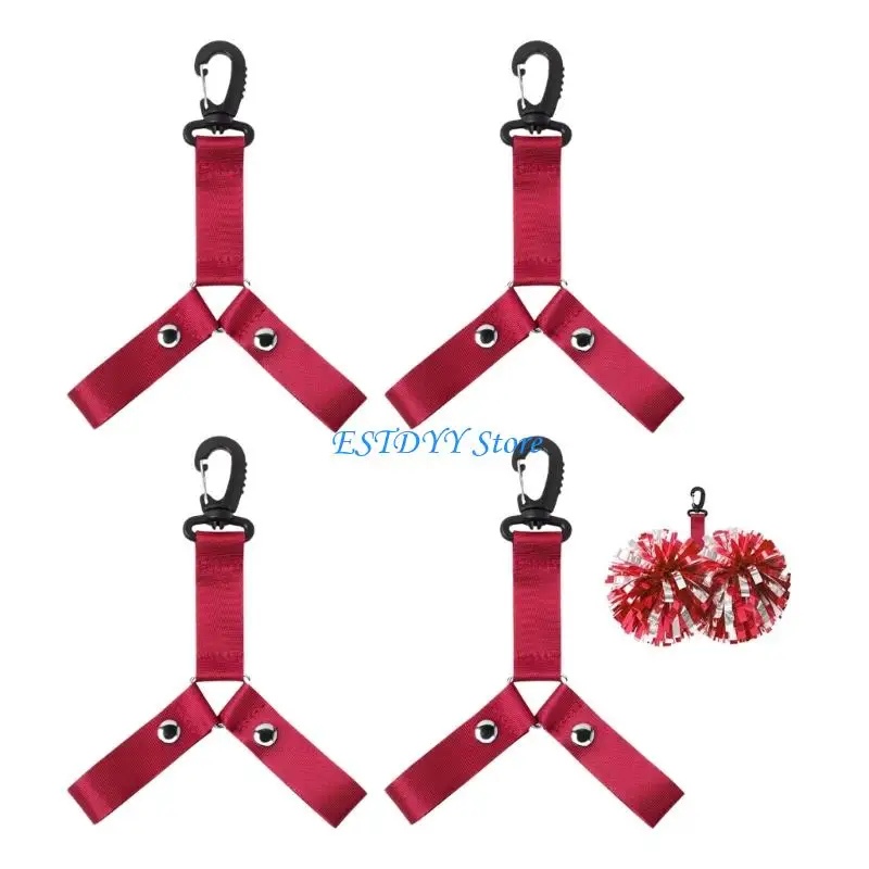 G6DE Portable Bobbles Holder Adjustable Strap Light Weight Pom Carriers Lanyard