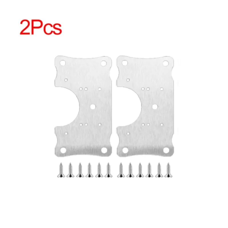 90*50mm Stainless Steel Hinge Repair Plate For Cabinet Furniture Hinges Mounting Cupboard Door Fixing Plate Home Tools C2