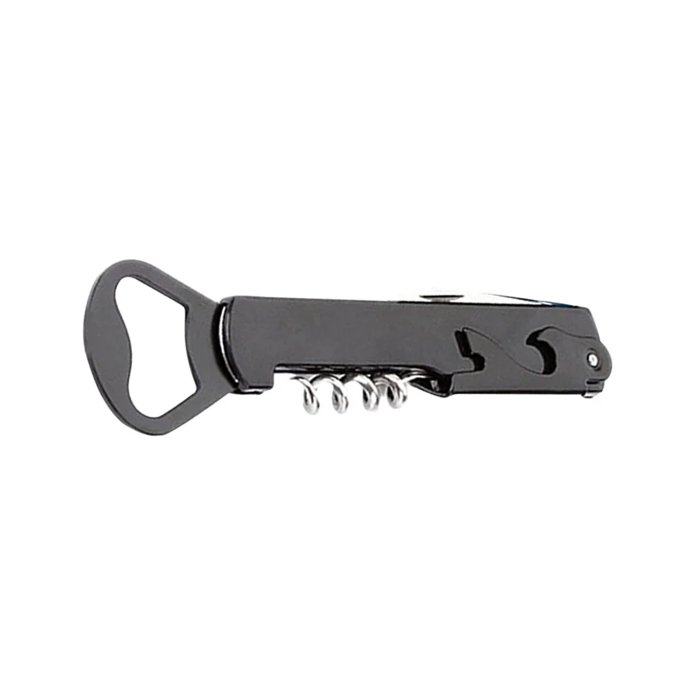 

Multifunction Stainless Steel Hippocampus Shape Beer Bottle Opener Red Wine Corkscrew Gadgets for Bar Restaurant (Black)