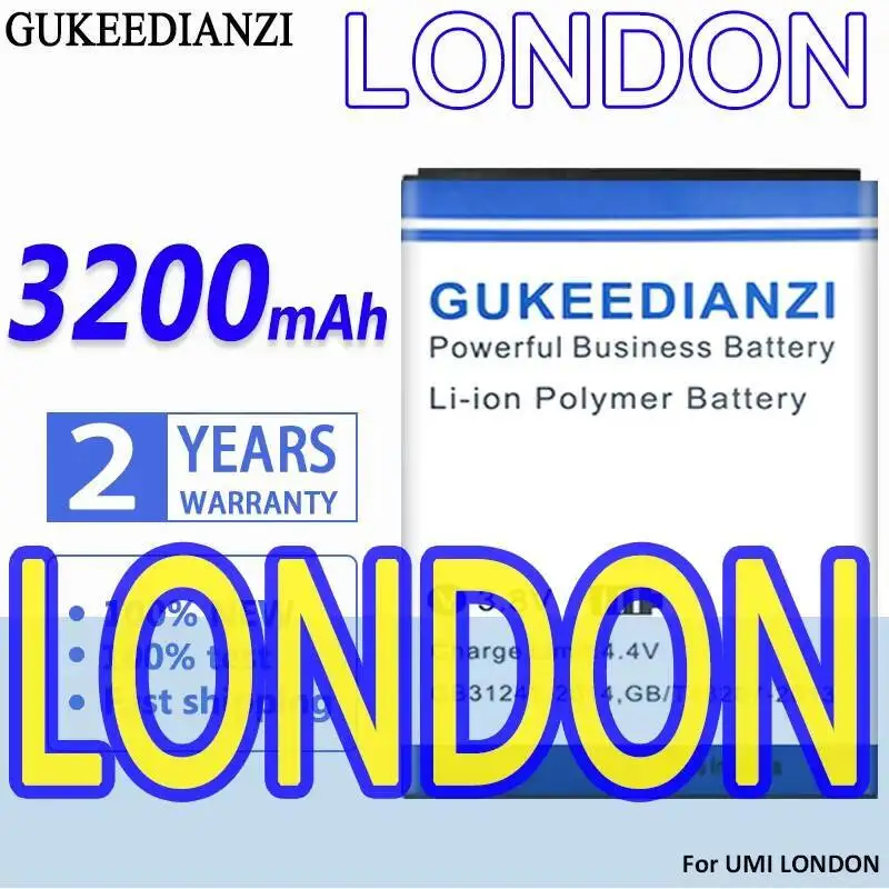 

For Umidigi Umi London 3200Mah Mobile Phone Battery Long Lasting