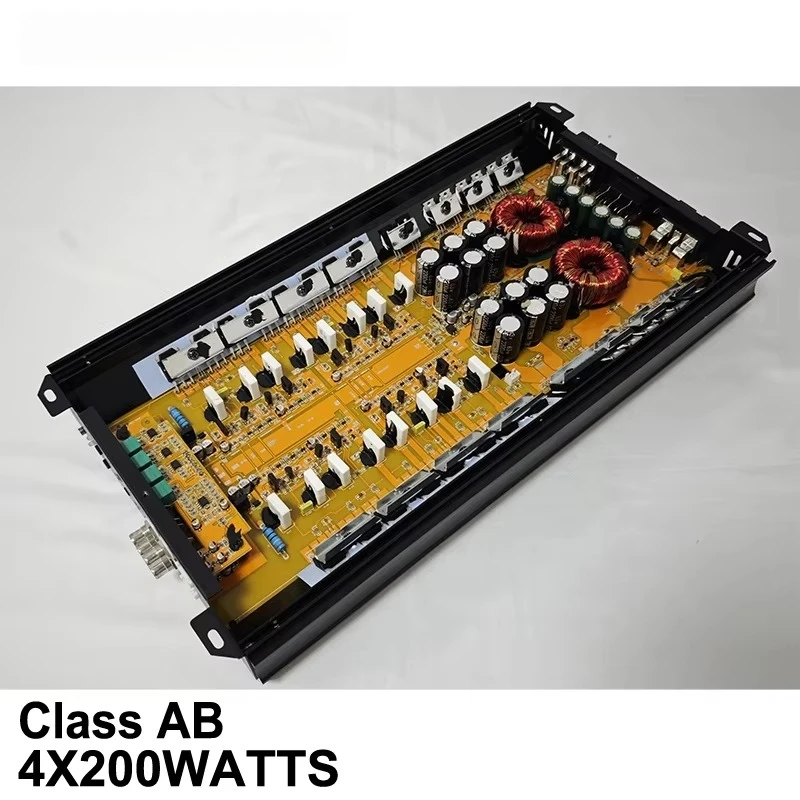 4pcs MA-200.4 Hot Selling 4 Channel Class AB Car Stereo Power Amplifier Car Full Range Amplifier for Car Audio Subwoofer