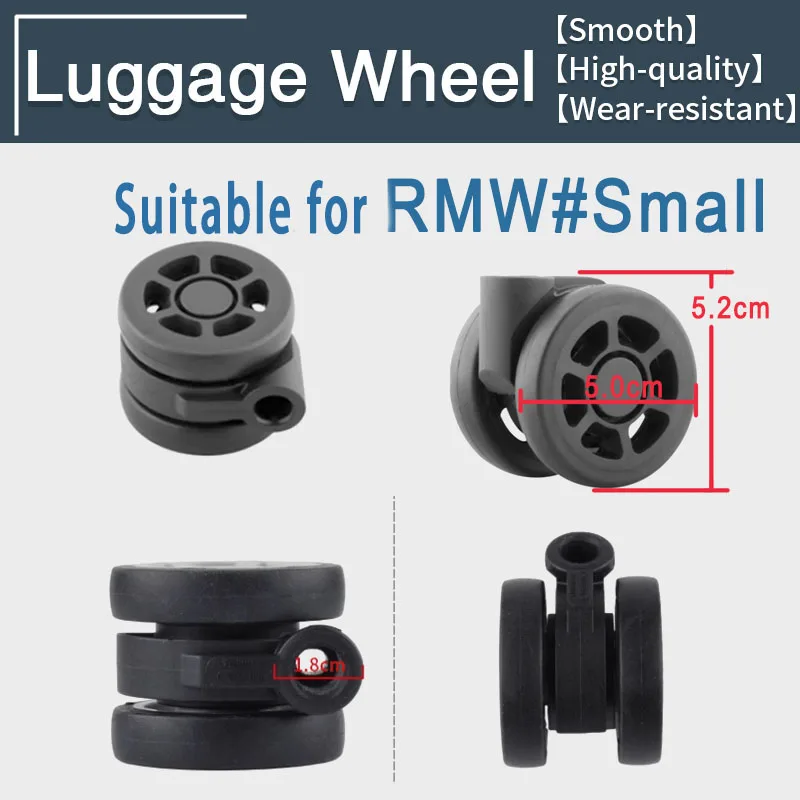 Suitable For Rimowa Brand Wheel Suitcase Universal Caster Suitcase Load-Bearing Wheel Suitcase Silent Wear-Resistant Roller