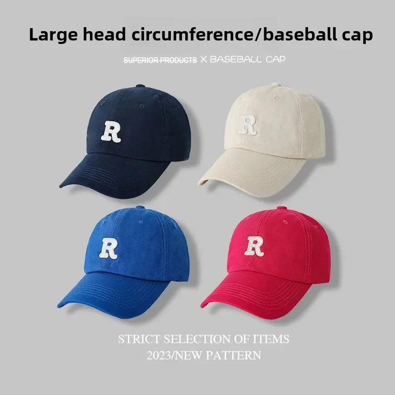 65 سنتيمتر محيط الرأس الكبير قبعة بيسبول للجنسين رياضي منقار البط قبعة عصرية قبعة الحماية من الشمس للرجال والنساء #5
