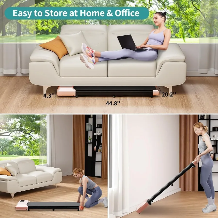 2025 ترقية وسادة المشي الذكية تحت المكتب مشاية للمنزل والمكتب NoAssembly المطاحن مع التطبيق وجهاز التحكم عن بعد LED Displ #4
