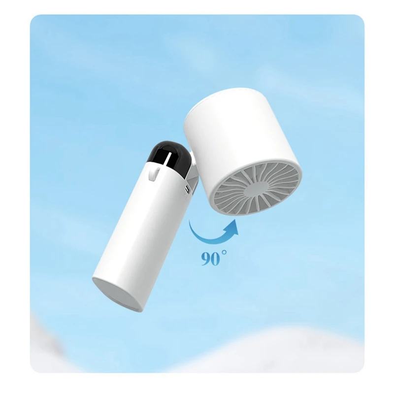 3600Mah مروحة صغيرة محمولة محمولة أشباه الموصلات التبريد مروحة سطح المكتب للطي معلق الرقبة برودة الهواء