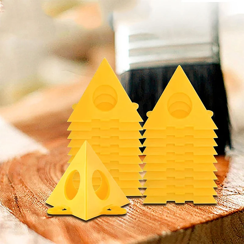 100pc Pyramid Shaped Tripod Triangular Bracket Woodworking Paint Bracket Spray Painting Bracket Cushion Block Auxiliary Tool Set