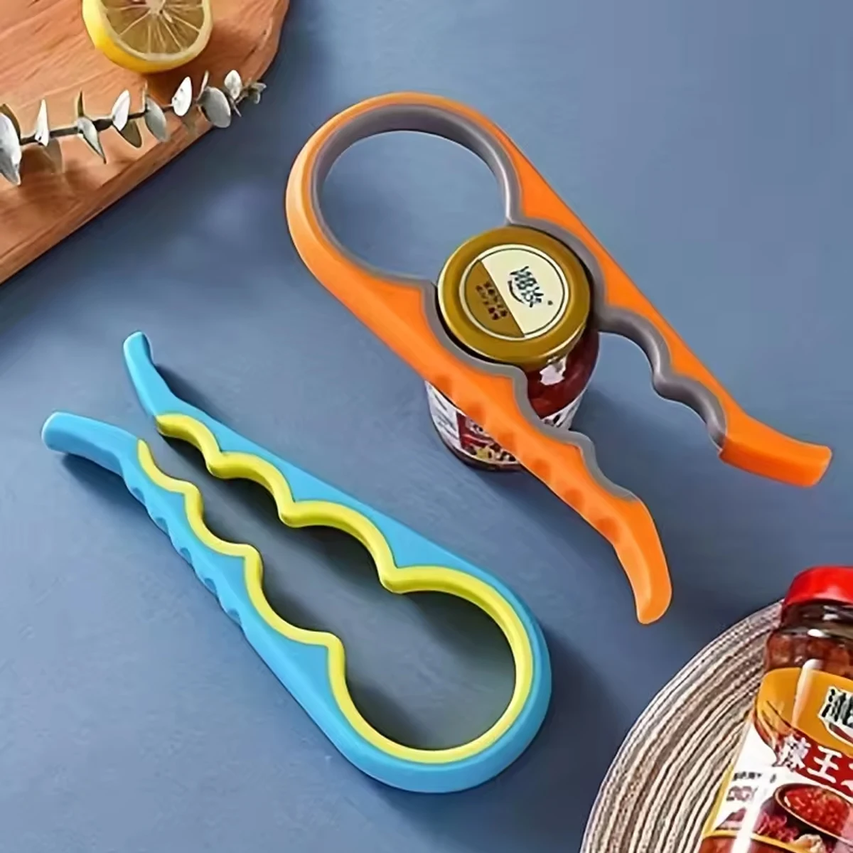 1/2 Multifunctional Cap Opener Four-In-One Cap Opener Can Opener Labor-Saving Cap Opener Kitchen Daily Necessities Bottle Opener