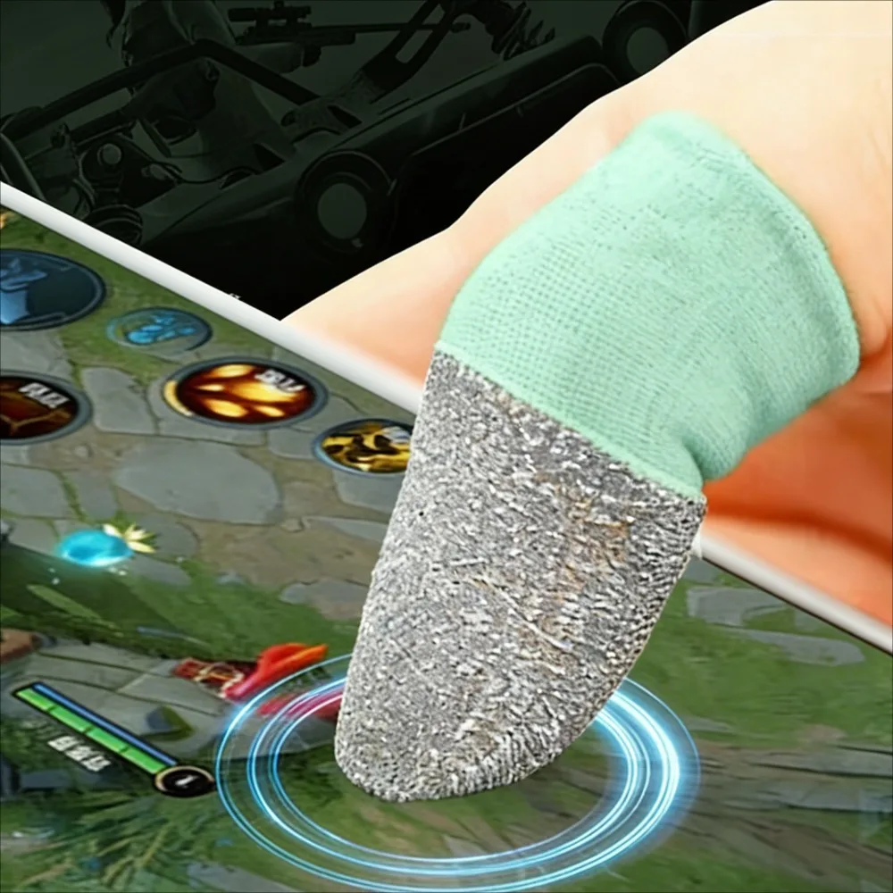 

Ultra Thin Gaming Finger Cots Sensitive Touch Screen Anti-Sweat Sleeve for Mobile Games