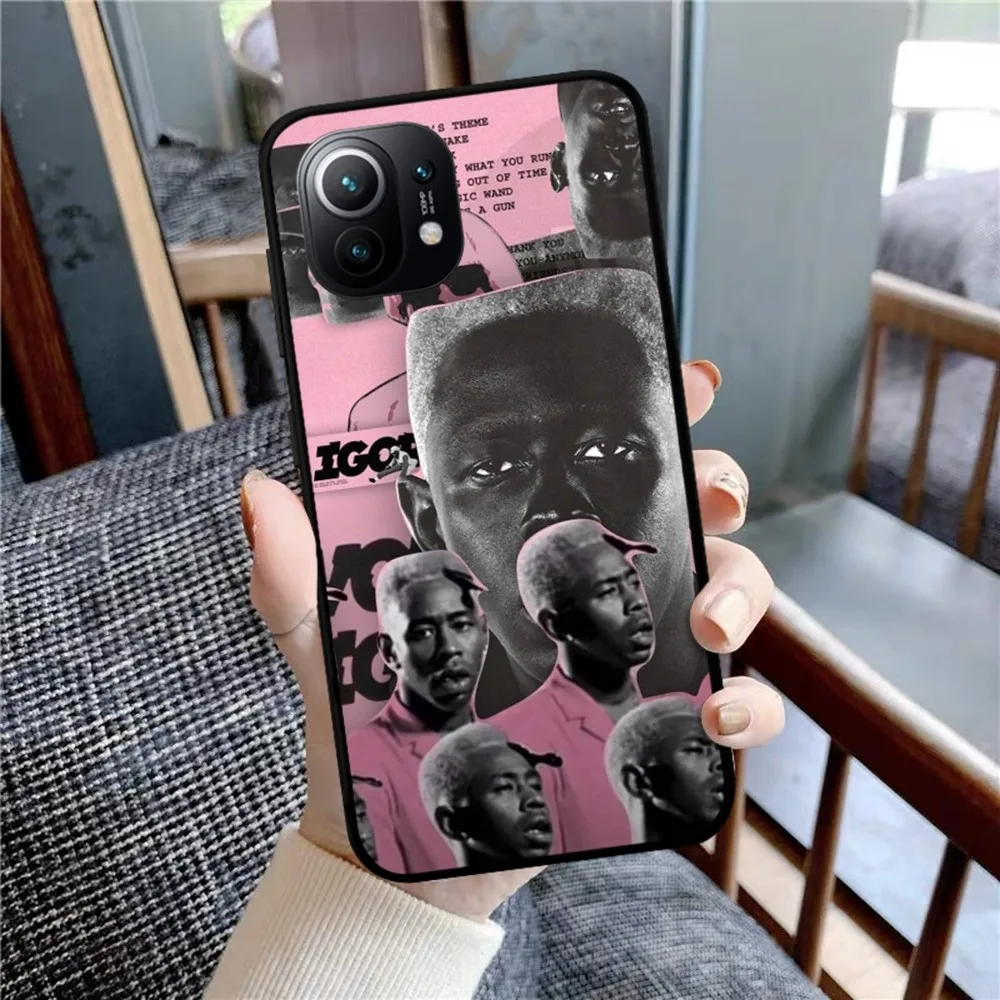 Rapper T-tyler The Creator Flower Phone Case For Xiaomi Mi 5X 8 9 10 11 12 lite pro 10T PocoX3pro PocoM3 Note 10 pro lite