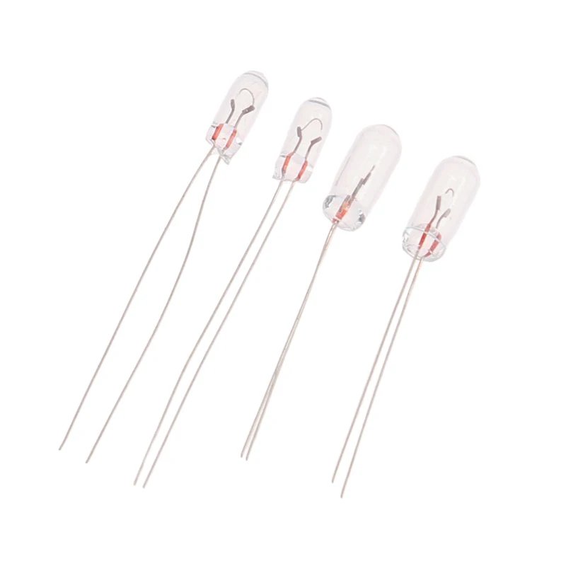 20 pz miniatura 3/4mm 6V 12V lampada lampadina Edison filamento a incandescenza riso lampadina in miniatura