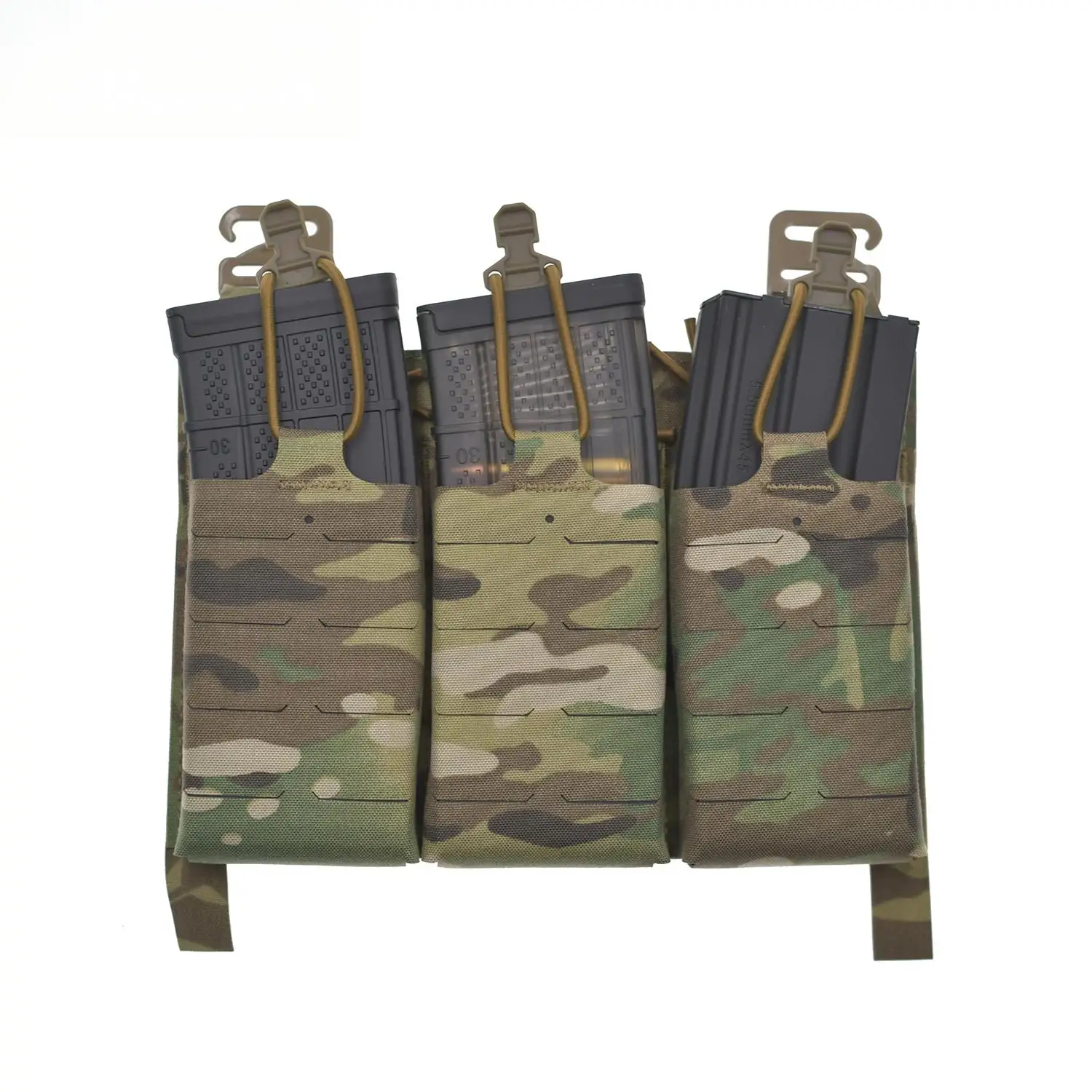 

POSEIDON DEFENSE V5 PC Triple Mag Pouch Plate G-Buckle hook loop Holster Rifile 5.56 7.62 Airsoft AEG GBB Magazine Carrier