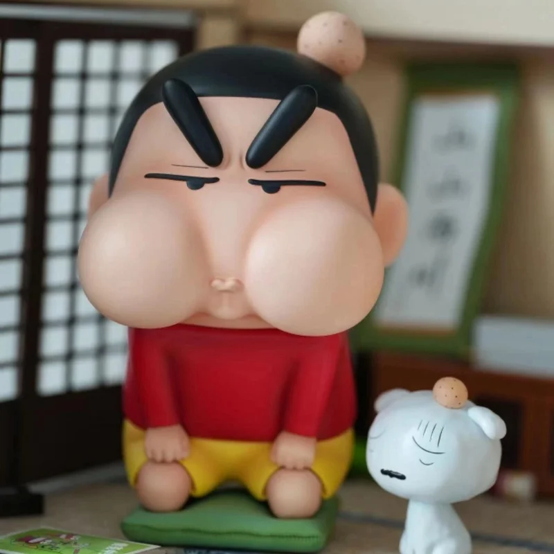 Crayon Shin-chan Anime Collection Modèle Statue pour Enfants, Punish Kneeling and Puffing with Anger Action Figure, Mignon, PVC, Cadeau, Nouveau