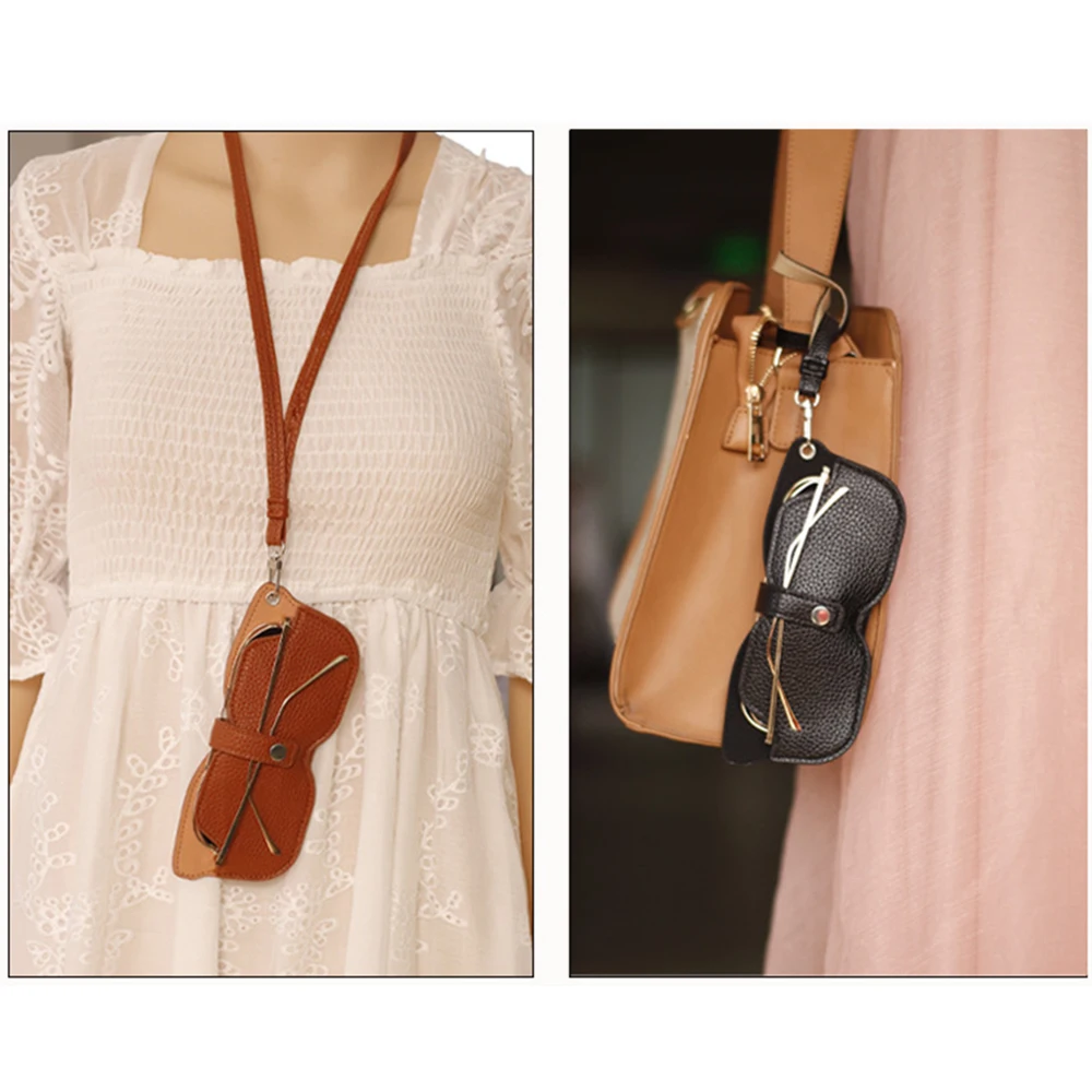 Tas Kacamata Pola Lengkeng Kantong Kacamata Hitam Kantong Kacamata Kotak Kacamata Portabel untuk Pria untuk Wanita Aksesori Fashion