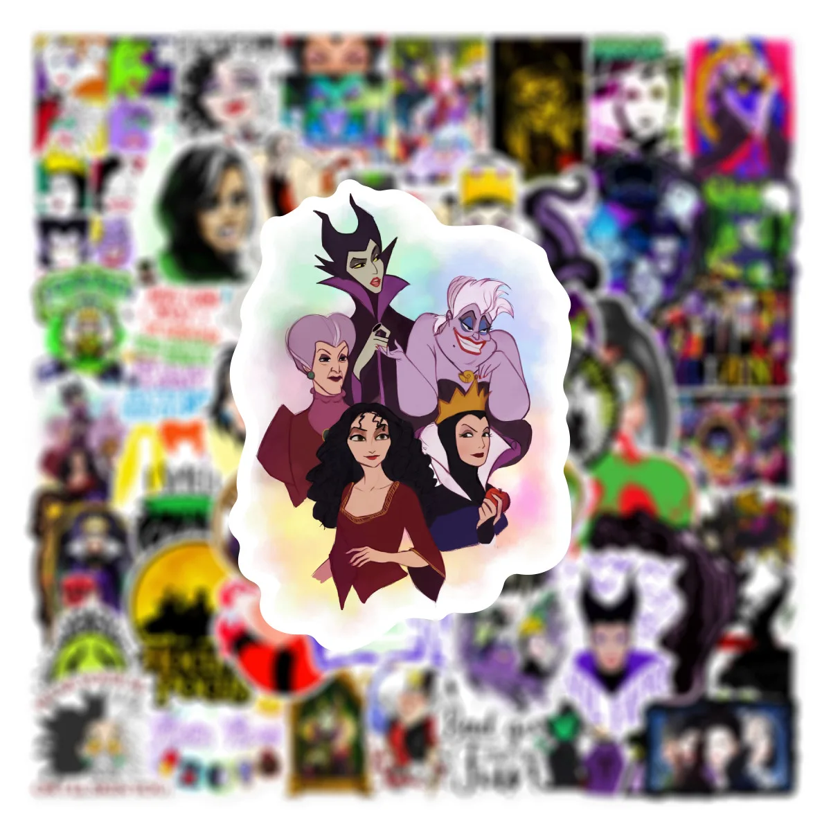 

10/30/50PCS Disney Movie Maleficent Queen Sticker Magic Witch Cartoon Personalized Graffiti Decal Kids Toy for Laptop Skateboard