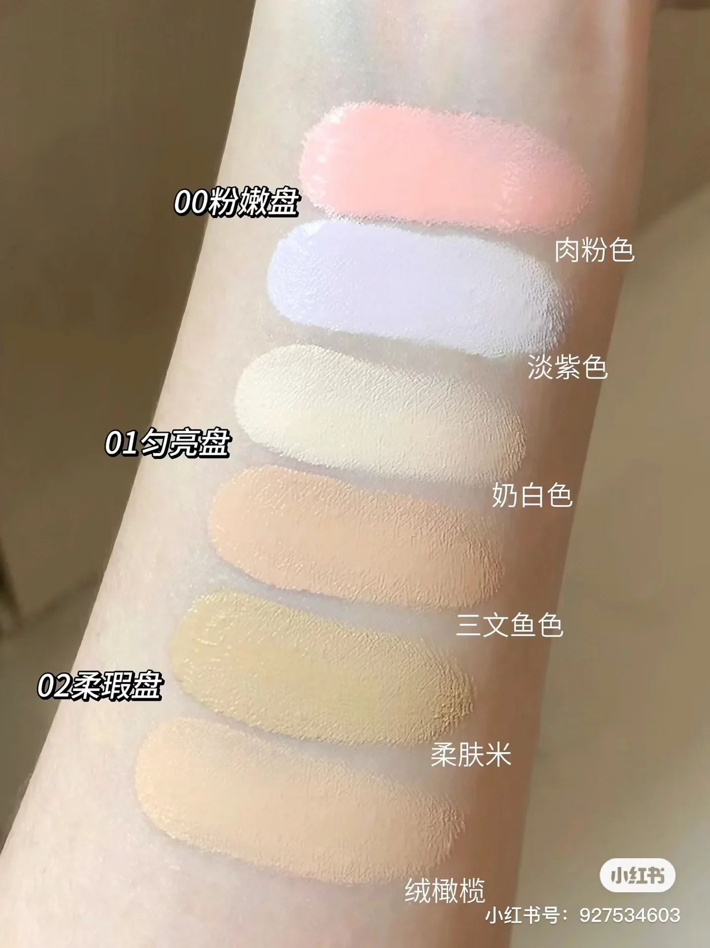 لوحة كونسيلر للوجه ريتشير، لونين، ترطيب، الهالات السوداء، العيوب، حب الشباب، الهالات السوداء، نسيج كريمي #5