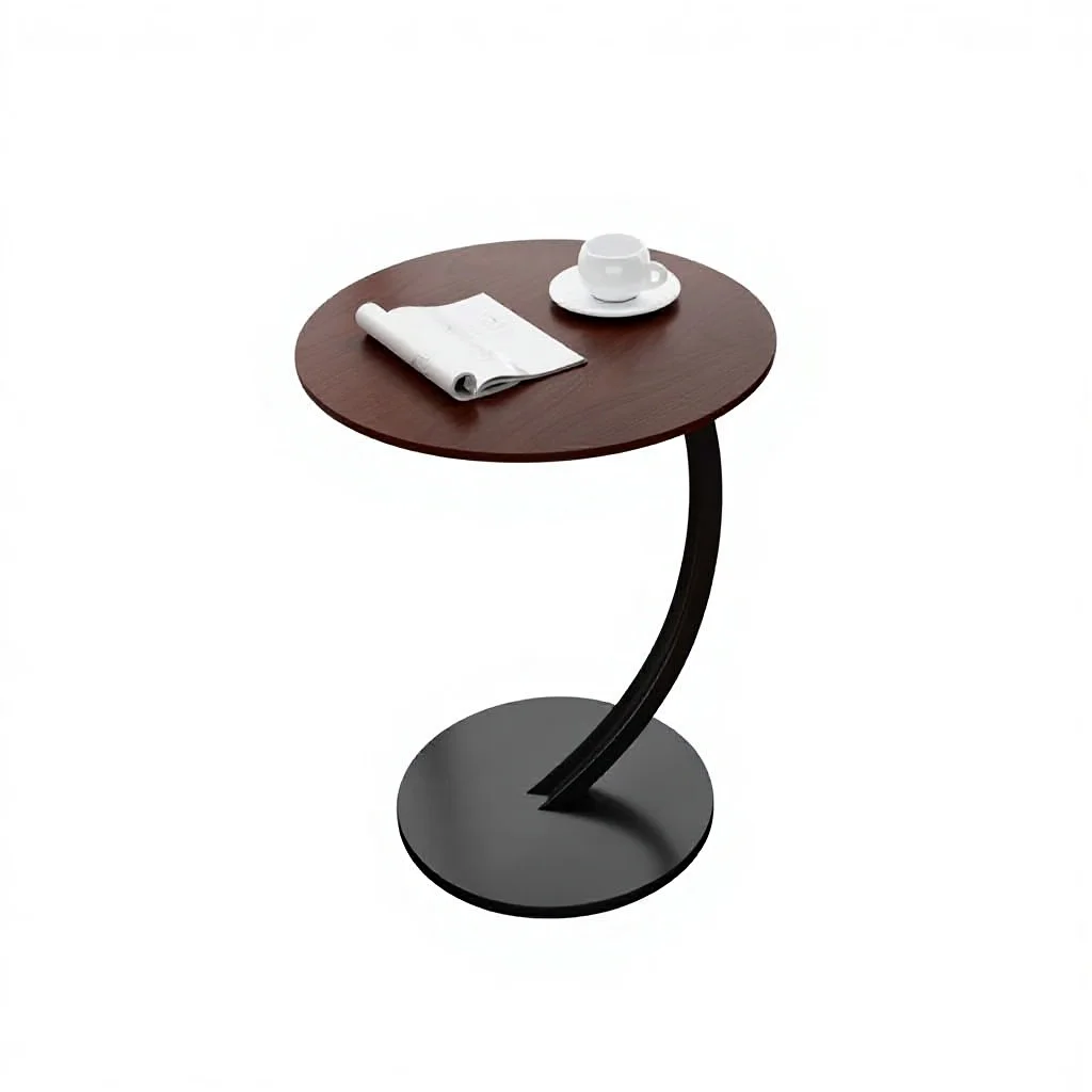 ##Light Luxury Modern Small Coffee Table Household Mini Side Table Trendy Multifunctional Solid Wood Stainless Steel Frame Bedsi
