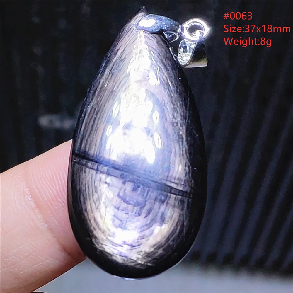 Natural Black Hypersthene Rectangle Pendant Necklace Water Drop Women Men Beads Egypt Gold Hypersthene Obsidian Pendant AAAAAAA view 5