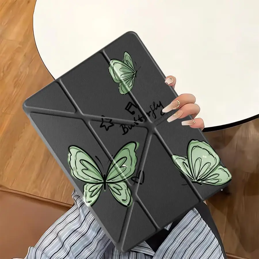 

Чехол-подставка для планшетов iPad Mini 6, 7, Pro 11, 10, 9, 8, 7 поколений, 12.9 дюймов Pro 2025, Air 4, 5, M3, M2, 1, 2, M4, 11 дюймов, мультяшный дизайн