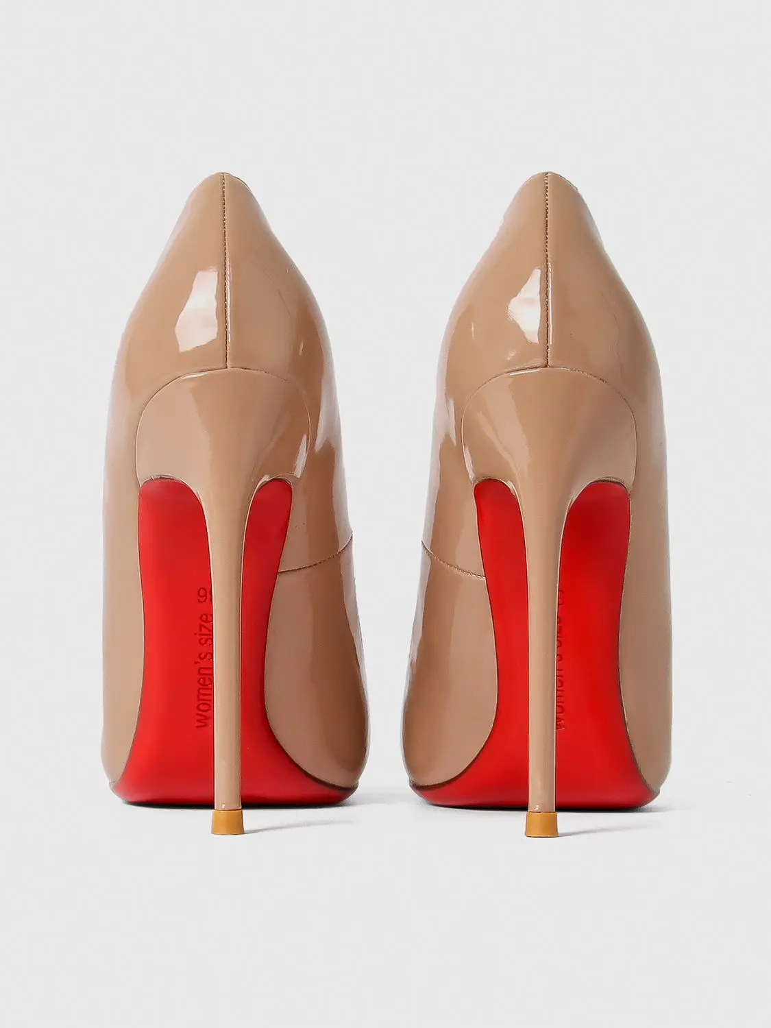 Damskie Szpilki 2026 Luksusowe Markowe Czółenka Czerwona Podeszwa Szpiczasty Nosek Płytkie Wysokie Obcasy Sexy Modne Eleganckie Buty na Imprezę Bal Studniówkowy 12cm — 2