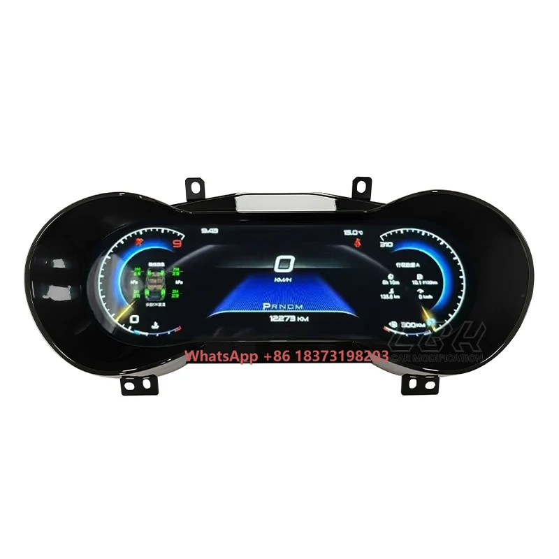 

12.3'' LCD Dashboard Speedometer Fit for Maserati Levante 2016-2020 Digital Cluster Instrument Panel Cockpit Odometer Tachometer