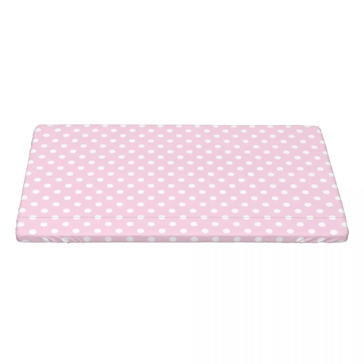 Rectangular Waterproof Oil-Proof Polka Dots Pink Seamless Pattern Tablecloth Table Covers 4FT Fit Table Cloth