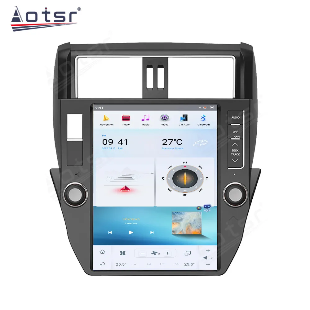 256G Android 12 Multimedia Player Stereo For TOYOTA LAND CRUISER 150 2010 Qualcomm Tesla GPS Navi Head Unit