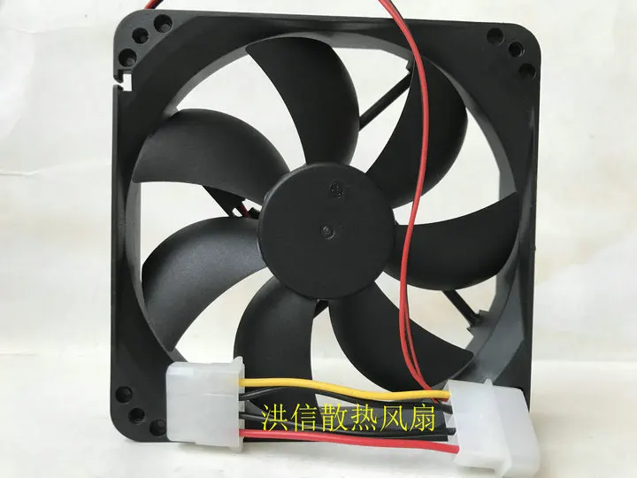 Y.L FAN D12BH-12 DC 12V 0.30A 120x120x25mm 2-Wire Server Cooling Fan