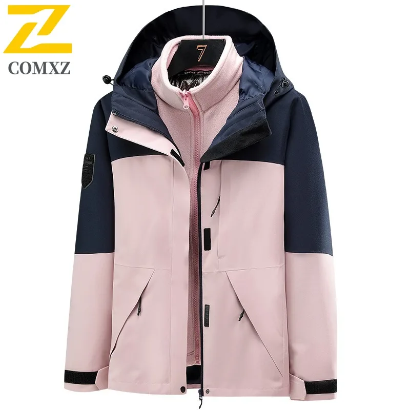 سترة رجالية فاخرة مريحة من COMXZ لركوب الخيل في الهواء الطلق ومقاومة للرياح سترة دافئة على طراز الشارع الحضري ملابس شتوية مقاومة للبرد #5