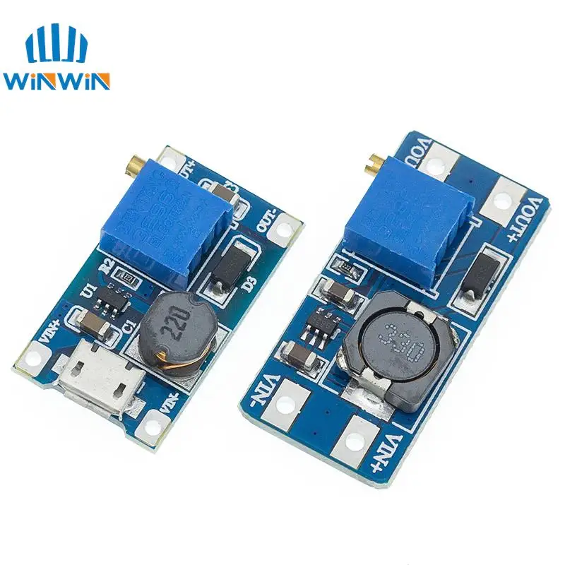 1pcs/10PCS MT3608 2A Max DC-DC Step Up Power Module Micro USB/Type-C USB Booster Power Module