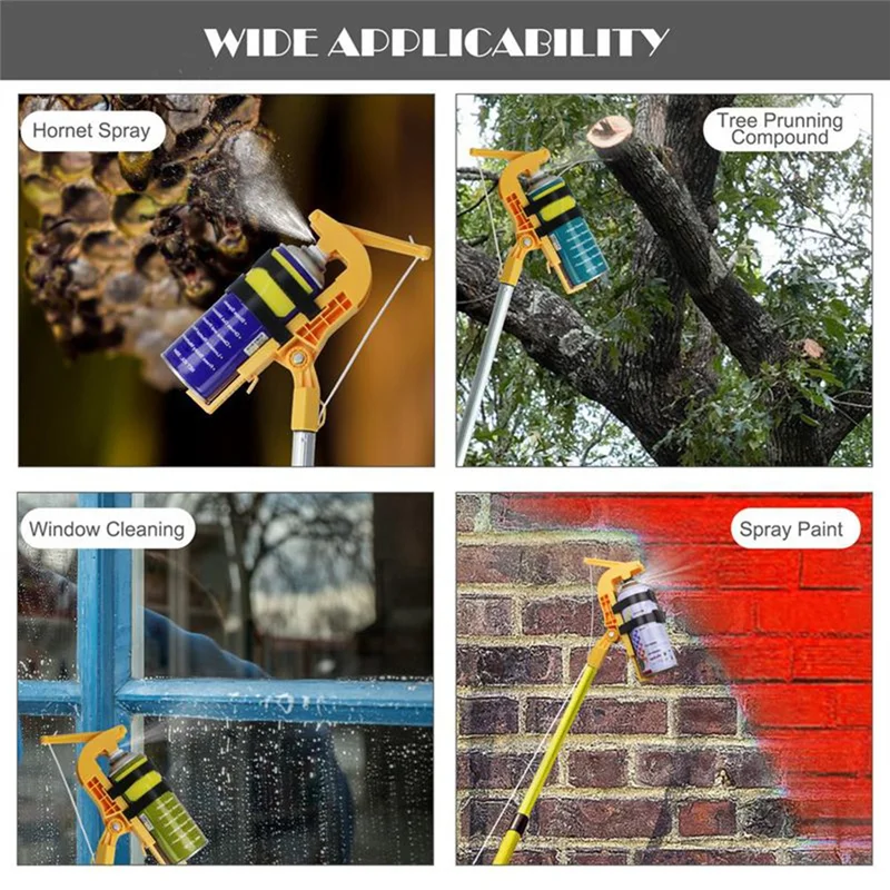 Classy-Sprays Can Extension Pole Adaptor Sprayer Extension Pole Adaptor Adjustable Angle Sprays Extender Adjustment Bracket