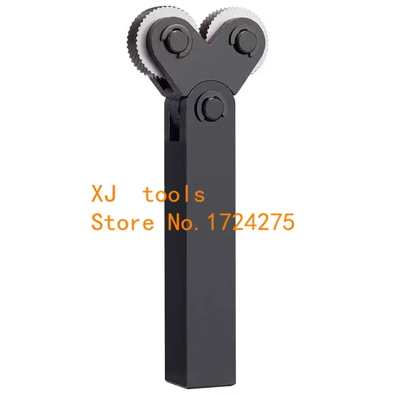 Dual Wheel Knurling Tool Kit 7pcs 0.5mm 1mm 2mm Wheel Linear Pitch Knurl Set Steel Lathe Cutter Wheel Knurling Tool Set