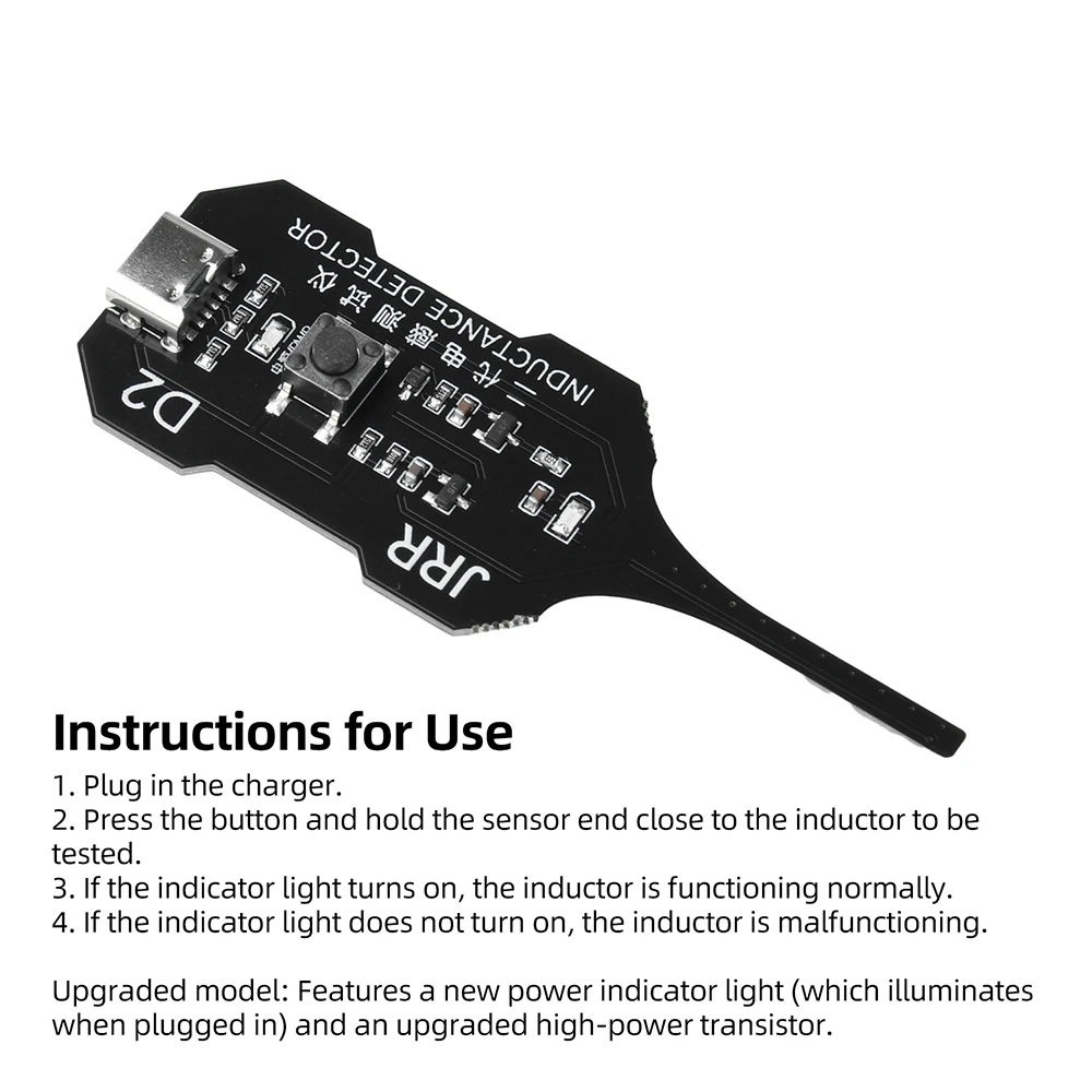 W01 Typ-C Induktanz-Tester, Motherboard-Spulentester zur Fehlererkennung und Diagnose von Mobiltelefon-Komponenten und Reparatur – Detail 8